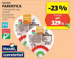 ALDI Kokárdás parenyica ajánlat