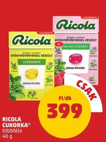 PENNY Ricola cukorka ajánlat