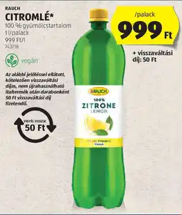 ALDI Rauch citromlé ajánlat
