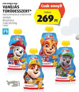 ALDI Kids World Kids vaníliás túródesszert ajánlat