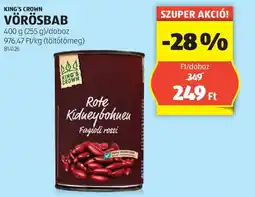 ALDI King's Crown vörösbab ajánlat