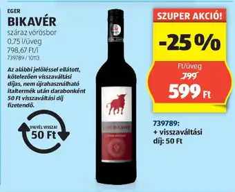 ALDI Eger bikavér ajánlat