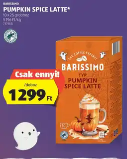 ALDI Barissimo pumpkin spice latte ajánlat