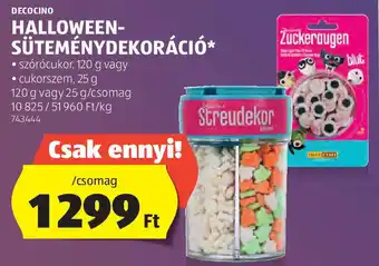 ALDI Decocino halloween-süteménydekoráció ajánlat