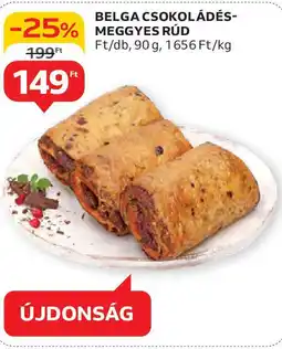 Belga csokoládés- meggyes rúd