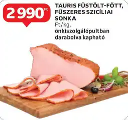Auchan Tauris füstölt-főtt, fűszeres szicíliai sonka ajánlat