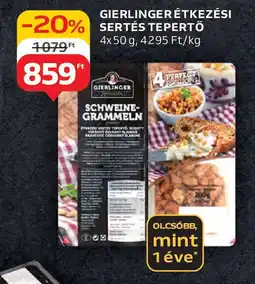 Auchan Gierlinger étkezési sertés tepertő ajánlat