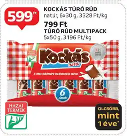 Kockás túró rúd