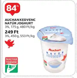 Auchan Auchan kedvenc natúr joghurt ajánlat