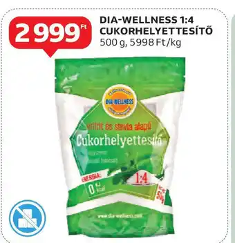 Auchan Dia-wellness 1:4 cukorhelyettesítő ajánlat