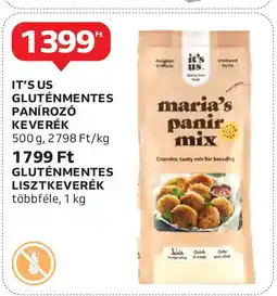 Auchan It's us gluténmentes panírozó keverék ajánlat