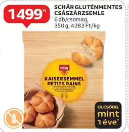 Auchan Schär gluténmentes császárzsemle ajánlat