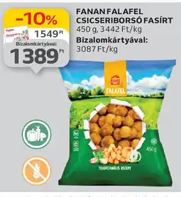 Fanan falafel csicseriborsó fasírt