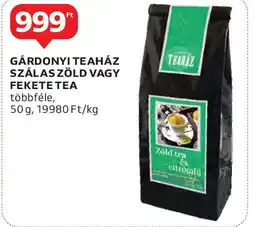 Auchan Gárdonyi teaház szálas zöld vagy fekete tea ajánlat