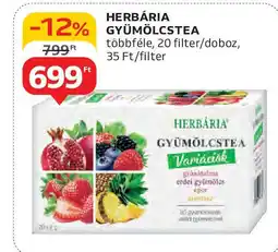Auchan Herbária gyümölcstea ajánlat
