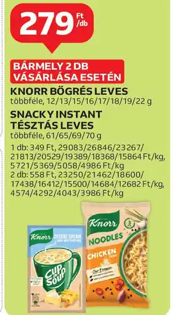 Auchan Knorr bögrés leves ajánlat