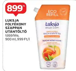 Auchan Luksja folyékony szappan utántöltő ajánlat