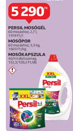 Auchan Persil mosógél/ mosópor/ mosókapszula ajánlat