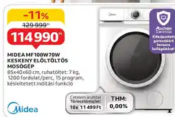 Auchan Midea mf100w70w keskeny elöltöltős mosógép ajánlat