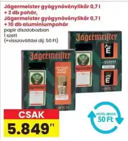 Interspar Jägermeister gyógynövénylikőr ajánlat