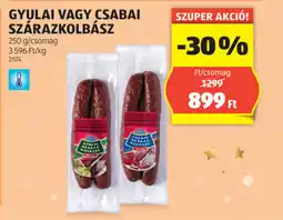ALDI Gyulai / csabai szárazkolbász ajánlat