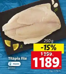 Lidl Tilápia filé ajánlat