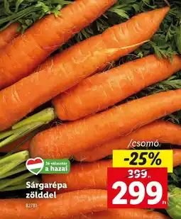 Sárgarépa zölddel