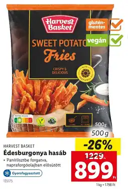 Lidl HARVEST BASKET Édesburgonya hasáb ajánlat