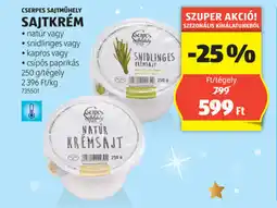 Cserpes sajtműhely sajtkrém