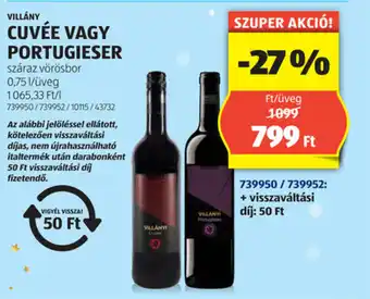 ALDI Villány cuvée / portugieser ajánlat