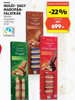 ALDI Monarc nugát-/ marcipánfalatkák ajánlat