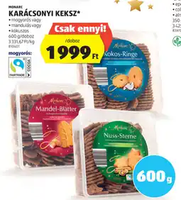 Monarc karácsonyi keksz