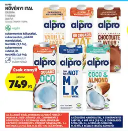 ALDI Alpro növényi ital ajánlat
