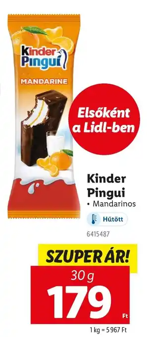 Lidl Kinder Pingui ajánlat