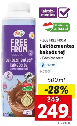 Lidl PILOS Laktózmentes kakaós tej ajánlat