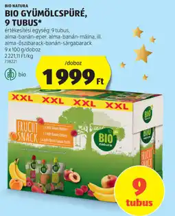 ALDI Bio natura bio gyümölcspüré ajánlat