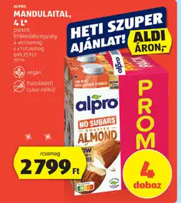 ALDI Alpro mandulaital ajánlat