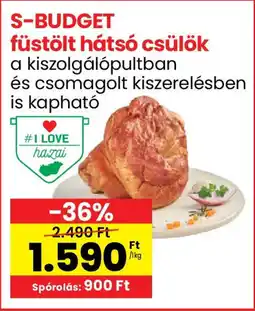 S-BUDGET füstölt hátsó csülök