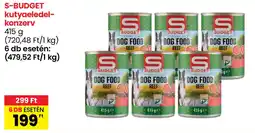 Spar S-BUDGET kutyaeledel-konzerv ajánlat