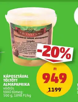 PENNY Káposztával töltött almapaprika ajánlat