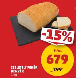 PENNY Szeletelt fehér kenyér ajánlat