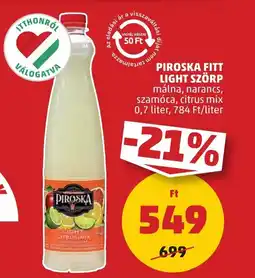 PENNY Piroska fitt light szörp ajánlat