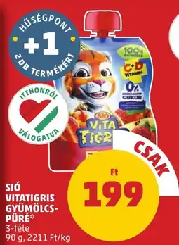 PENNY Sió vitatigris gyümölcspüré ajánlat