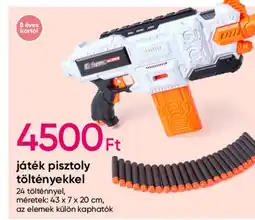 Játék pisztoly töltényekkel