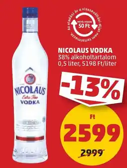 PENNY Nicolaus vodka ajánlat