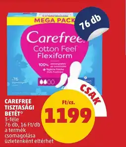PENNY Carefree tisztasági betét ajánlat