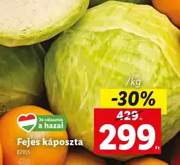 Lidl Fejes káposzta ajánlat