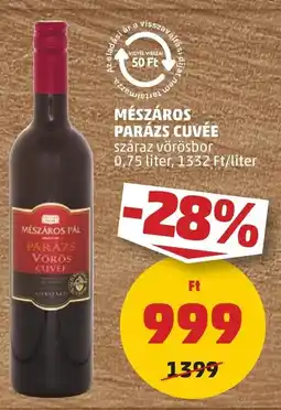 PENNY Mészáros parázs cuvée ajánlat
