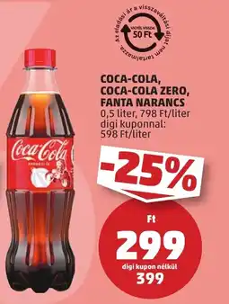 PENNY Coca-cola zero, fanta narancs ajánlat