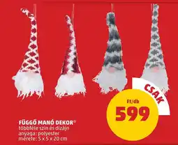 PENNY Függő manó dekor ajánlat